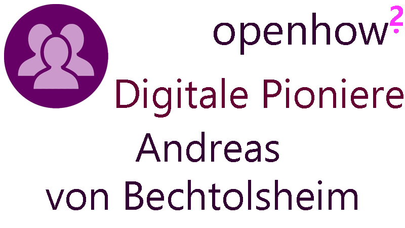 Titelbild: Digitale Pioniere - Andreas von Bechtolsheim