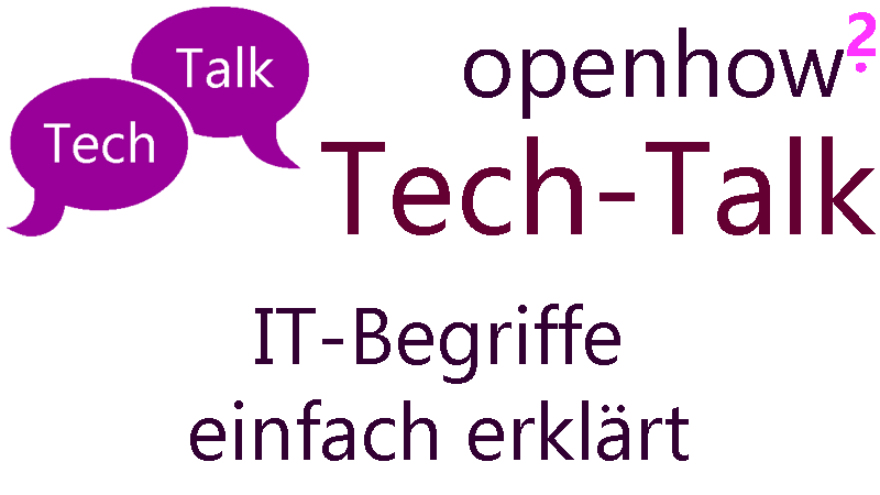 Titelbild: TechTalk - IT-Begriffe einfach erklärt