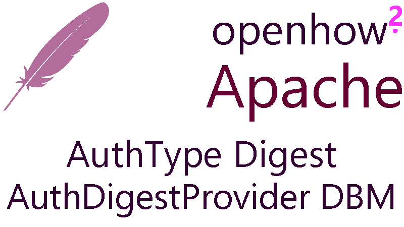 Titelbild: Apache - Zugriffsschutz mit AuthType Giest und DigestProvider DBM