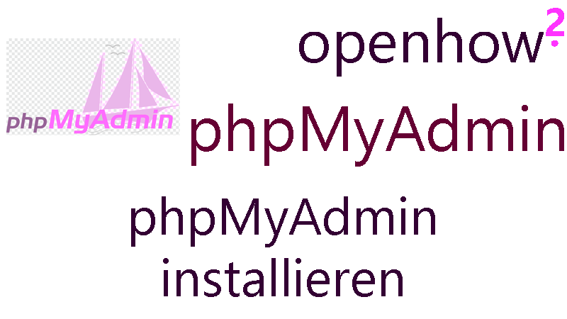 Titelbild: phpMyAdmin installieren