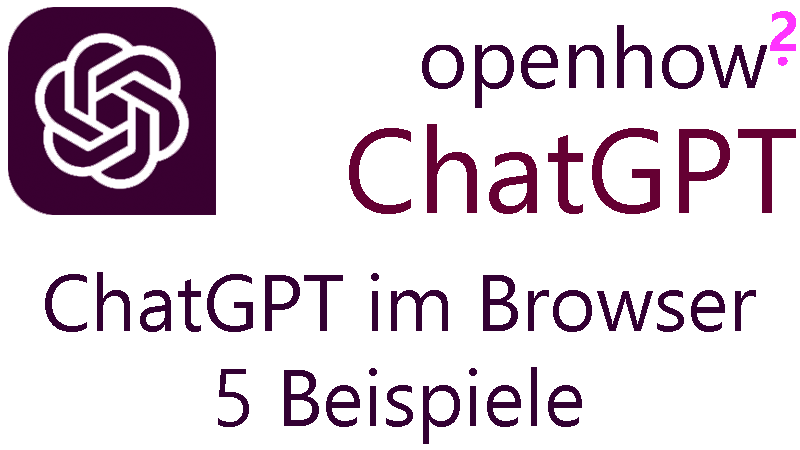 Titelbild: ChatGPT im Browser - 5 praktische Anwendungsbeispiele